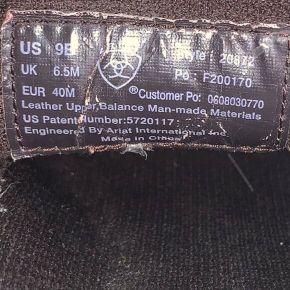 ARIAT Real Ostrich Performance Slip Ons Roper Shoes Cognac Womens US Size 9B - Picture 11 of 16